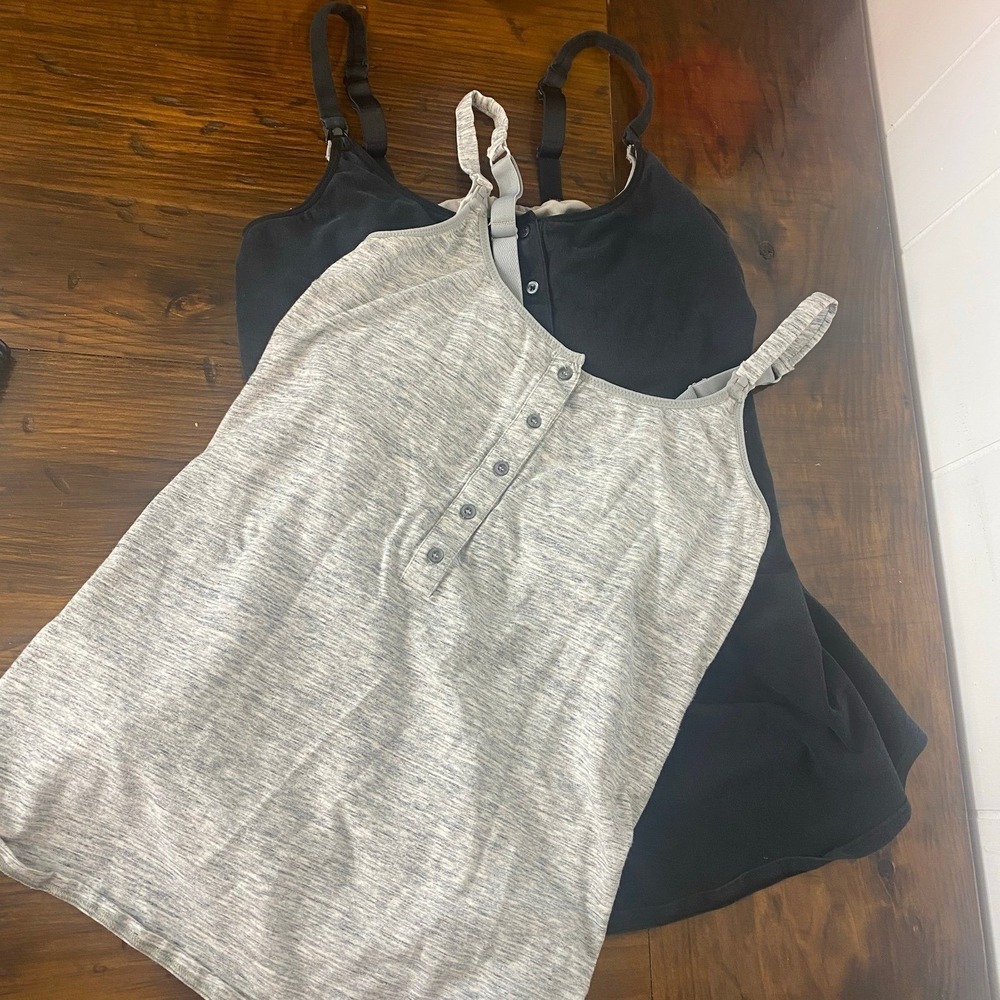 2 Medium Nursing Tank Tops SKU E100